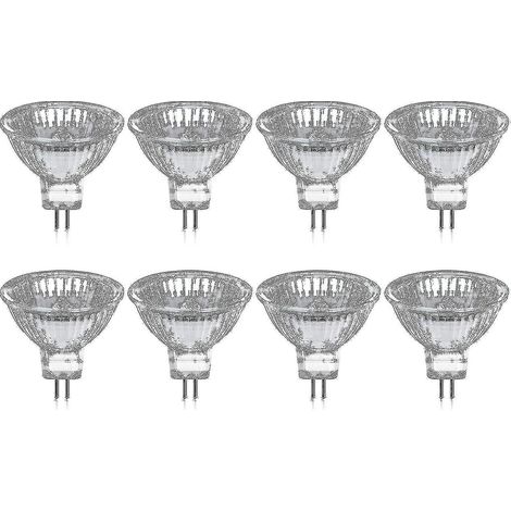 8er-Pack GU5.3 MR16 35W 12V dimmbare Halogenlampen – Warmweiß 2800K, 400 Lumen, Glasdiffusor Jz-yuyu (1/5)