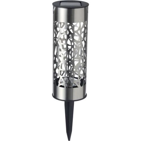 GALIX G4445 stainless steel solar terminal - To place or plant - H28cm - Warm white (1/3)