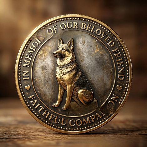 Gigante GmbH -  Pièce commémorative pour chien - Berger allemand -