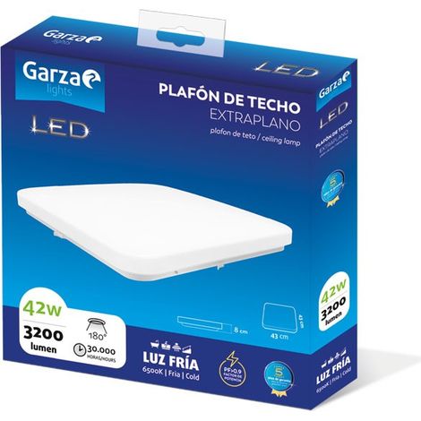 PLAFON SOFFITTO QUADRATO BIANCO 3200Lm LF - 42 W