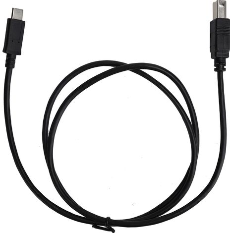 Câble de données 1M USB-C 3.1 vers USB-B 2.0 pour téléphone portable et ordinateur portable (1/5)