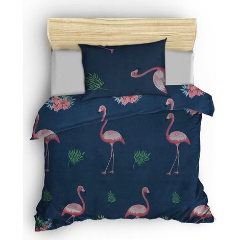 Funda nórdica, funda nórdica, ropa de cama Set Dark Azul Rosa Verde (1/2)