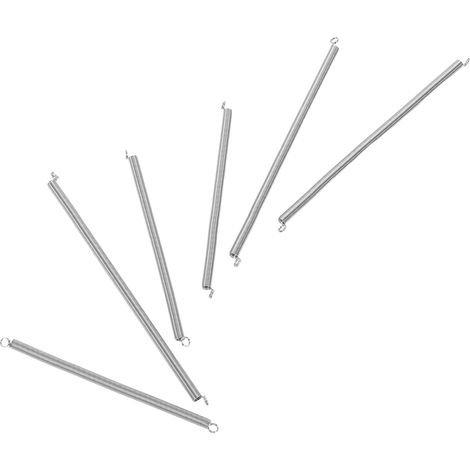 Ressorts D'extension 6pcs en Acier Inoxydable Argenté avec Crochets Élasticité Améliorée et Durabilité pour D'artisanat et Réparations pour Agrafeuse (1/5)