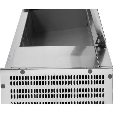 Saladette Réfrigérée à Poser Couvercle Inox - 6 x GN 1/3