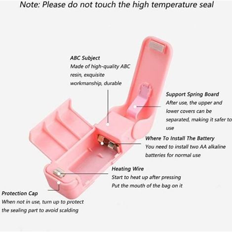 Scellant thermique - - Portatif - Facile à utiliser - Blanc - Haute efficacité (1/4)