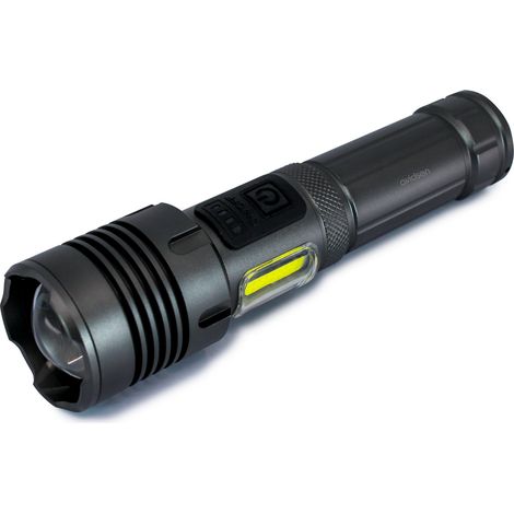 Linterna recargable zoom telescópico 1200 lúmenes 7 modos de iluminación - Avidsen - 103645
