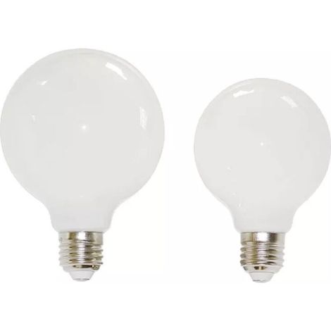2 ampoules LED boule de dragon blanc lait G95 ampoule boule de dragon e27 ampoules à économie d'énergie à vis domestique 7 watts 9 watts 2700K (blanc chaud) (1/5)