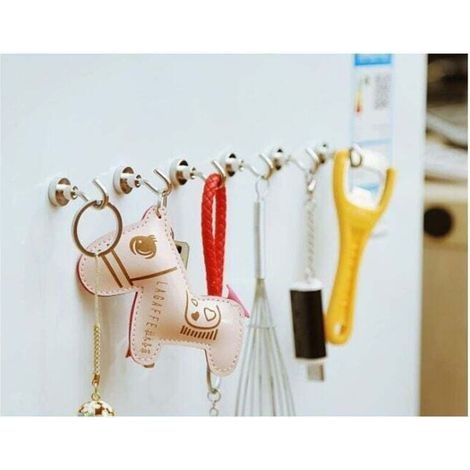 20er-Pack Magnethacken, 1,5 kg + stärkerer Magnet mit Kühlschrankhaken, robuster Kreuzfahrthaken für die Decke, magnetischer Haken (1/3)