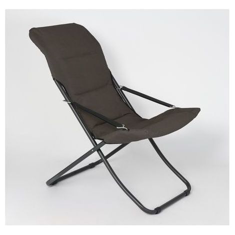 Metal F.A.R. Poltrona Sdraio Pieghevole Da Giardino Canapone I 5001 Grigio Scuro