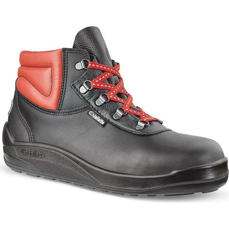 Scarpe antinfortunistiche alte JALLATTE JALTARMAC SAS S3 HI HRO SRC Nero / Rosso 40