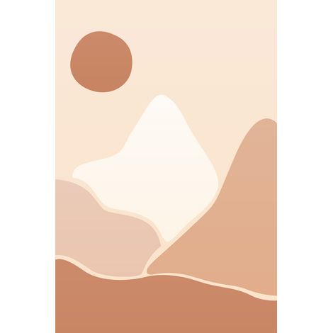 Papier peint panoramique - Paysage Boho - 170 cm x 255 cm (1/2)