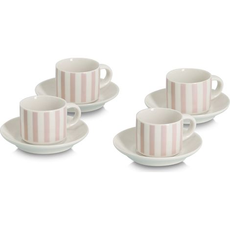 Espresso-Tassen-Set mit Untertassen ZELLER, 70 ml (1/4)