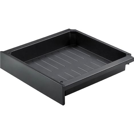 Bac à ustensiles coulissant pour tiroir - Décor : Noir - Hauteur : 60 mm - Matériau : Plastique - Profondeur : 360 mm - HETTICH