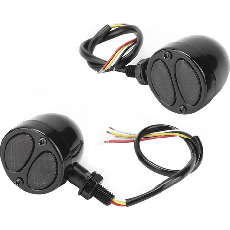 Feux clignotants LED moto vintage modifiés, indicateurs de direction pour Yamaha (1/5)