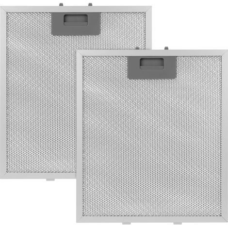 Set of 2 kitchen cooker hood filters, 5-layer aluminum, 305x267 mm, for extractor hoods (1/5)
