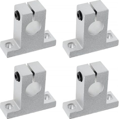 4x SK16 Support d'arbre Linéaire 16mm CNC Unités de Glissière à Billes à Mouvement Linéaire Support de Rail Guide d'arbre pour Imprimante 3D Machine Multi-axes-JUSCH