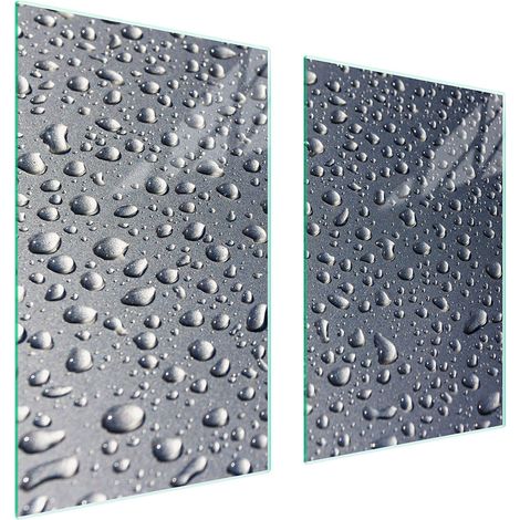 GLASSCHUTZPLATTE FÜR KÜCHE 65x52 DROPS (1/5)
