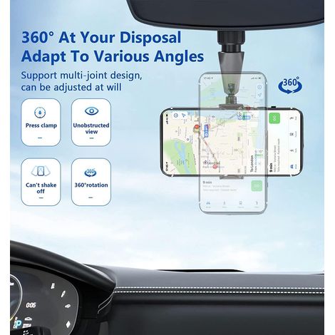 Support de téléphone pour rétroviseur de voiture, support de téléphone multifonctionnel 2022, nouveau support de siège (1/3)