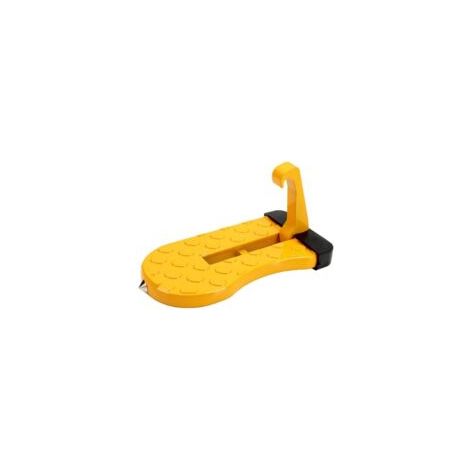 Marchepied de Porte de Voiture, Pédale de Crochet de Véhicule en Forme de U avec Marteau de Sécurité, Marchepieds pour Voiture Jeep Accès Toit (Orange) (1/5)