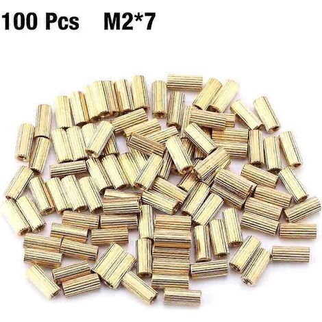 100 Stück M2 Messing-Abstandshalter-Set (M27) für Computer-Hauptplatinen
