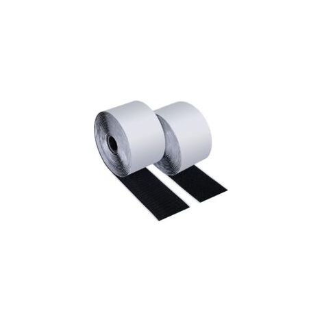 Scratch Autocollant Large, 5M ×50MM Bandes Adhésives Extra fort,5M Hook Loop Autoadhésif Double Face,Rouleau de Ruban Adhésif Forte pour Organiser et Réunir des Objets Autour Maison et Bureau (1/5)