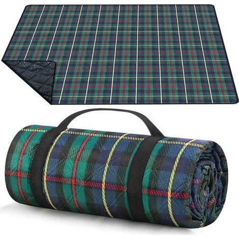 Wasserdichte Picknickdecke 220 x 200 cm – Große Stranddecke für 7–8 Personen – Wärmeisolierend und ideal für Picknicks, Camping und Strand (1/5)