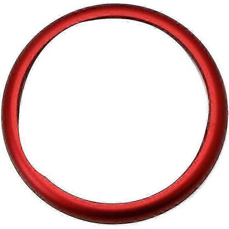 Anneau en aluminium rouge pour la molette de commande multimédia iDrive de la console centrale (compatible avec les modèles BMW Série 1, 2, 3, 4, 5, 6 et 7). (1/5)