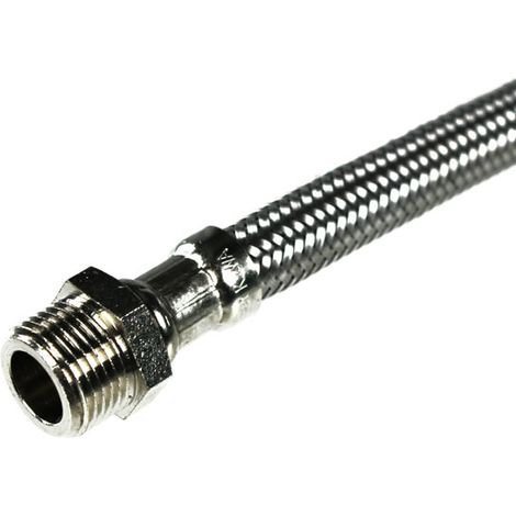 Watts – Flexible sanitaire inox 8mm femelle 3/8" (12/17) – mâle 3/8" (12/17) – longueur 150 mm – débit 28 l/min à 3 bars