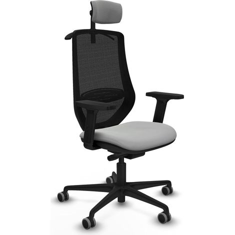 piqueras-y-crespo Silla de oficina Mardos gris claro confortable (1/3)