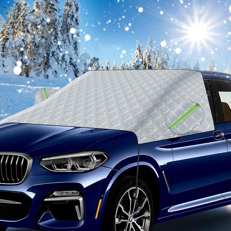 Windschutzscheibenabdeckung 2025 Upgrade,Frontscheibenabdeckung Winter,Scheibenabdeckung Auto Winter,Winddicht, staubdicht, Kratzfest, UV-Schutz (1/4)