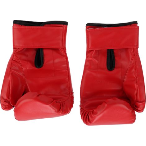 1 Paire de Gants de Boxe 10oz Rouge pour Adultes, Entraînement Muay Thai et Sanda