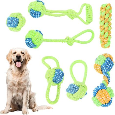 Rope Dog Toy Dog Toy Set Puppies Dogs Dogs Pink Green