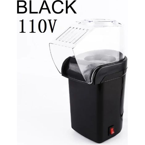 (Noir 110V) Machine à pop-corn sans huile, mini machine à pop-corn électrique à air chaud 1200W (1/5)