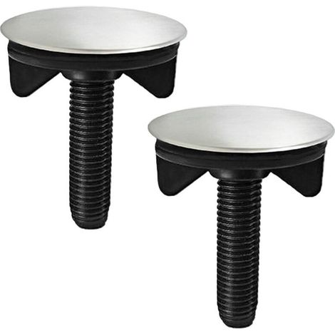 Bouchon Lavabo cache trou evier 2 Pièces Couvercle Trou Robinet Cache,Couvercle de Trop-Plein de Trou,Couvercle de Bouchon de Vidange de Trop Plein (1/4)