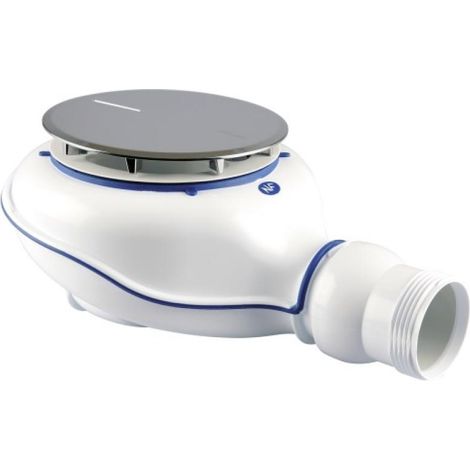 Nicoll – Bonde de douche Turboflow 90mm – Capot ABS chromé – Sortie orientable – Étanchéité avec joint thermosoudé – Garde d’eau 50mm