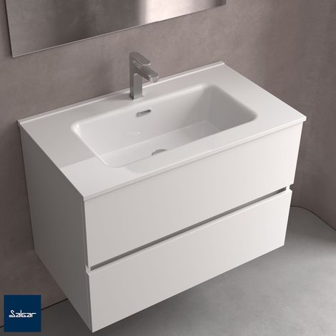 Waschtisch CONSTANZA 610 PORZELLAN WEIß 610 x 20 x 460 mm