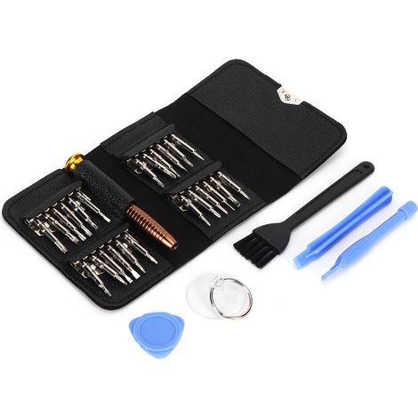 Kit de tournevis multifonctions 25 en 1 pour téléphones portables et lunettes - Kit d'outils de réparation portable (1/5)