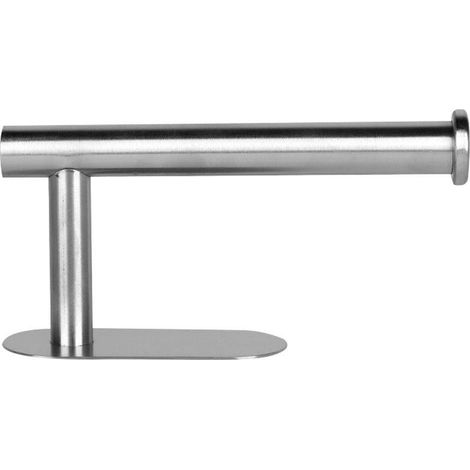 Porte-Rouleau de Papier Toilette adhésif en Acier Inoxydable, Support pour essuie-Tout sous Armoire, pour Cuisine et Salle de Bain, argenté, 16,2 x 8 cm (1/5)