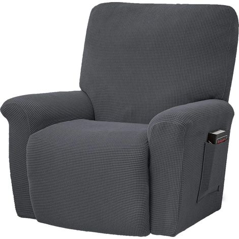 Housse extensible en polaire pour fauteuil, housse complète de chaise, housse extensible pour fauteuil TV (1/5)
