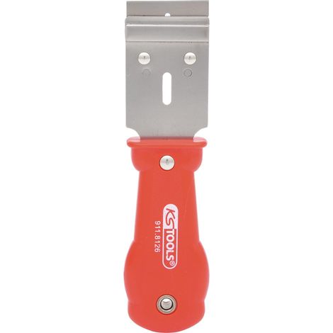 Kstools – Grattoir large à lame type rasoir 39mm – Pour enlever étiquettes et résidus – Lame remplaçable – Manche en plastique