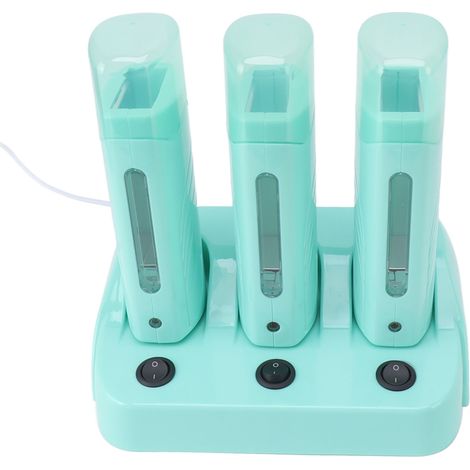 Chauffe-cire professionnel 3 pièces avec interrupteurs indépendants pour épilation, prise européenne 220V (1/5)