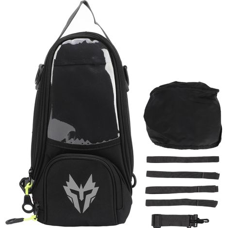 Sacoche réservoir magnétique moto Oxford tissu haute résistance 4,5L grand volume sac de navigation pour moto gris (1/5)