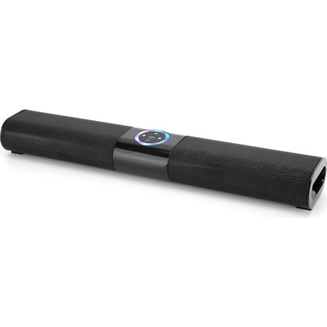 Barre de son sans fil Bluetooth stéréo Hi-Fi avec caisson de basses, lecteur audio pour la maison, téléphone portable et ordinateur. (1/5)