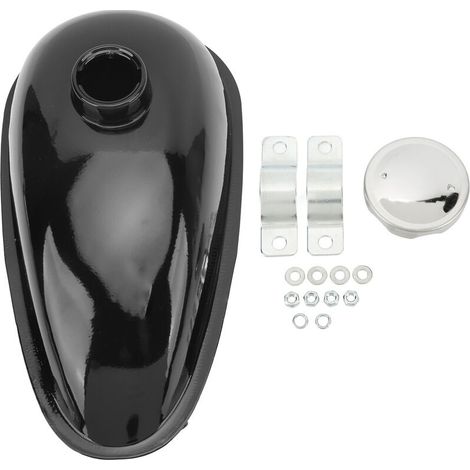 Alliage d'aluminium de réservoir d'essence de gaz de carburant 4L poli pour les bicyclettes électriques de motos de 49 à 80CC (1/5)