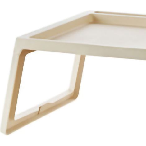 Bureau minimaliste et créatif pour ordinateur portable, bureau de lit pliable et facile à utiliser, bureau d'étude pour chambre d'étudiant, beige, 68 x 35,8 x 27,5 cm (1/5)