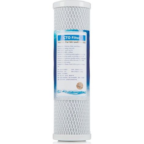 3x CTO Cartucce filtro acqua di blocco di carbonio, da 10 pollici, per acqua potabile, sistemi ad osmosi inversa, si adatta a tutte le custodie di filtro 10" 25cm (1/5)