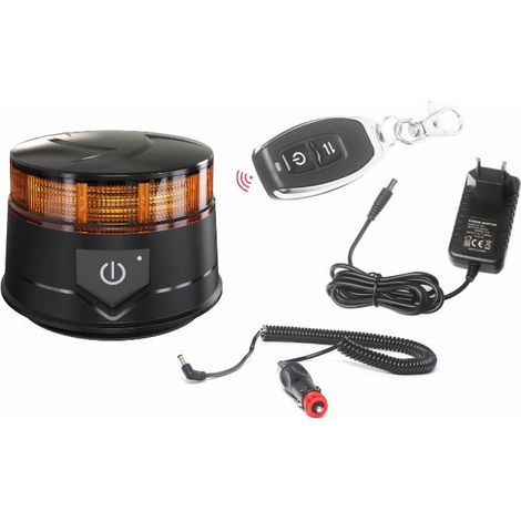 Lampeggiante a LED con telecomando e batteria 12/24V (1/2)