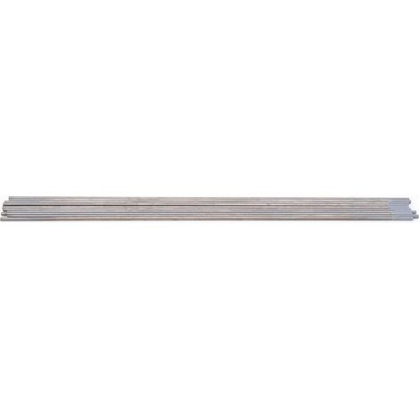 10 électrodes de tungstène WC20 pour le soudage à l'arc de tôles minces d'aluminium et d'acier, grises, 1,6 mm (1/5)