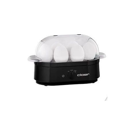 Cloer 6080 Cocina Huevos negro compacto y práctico