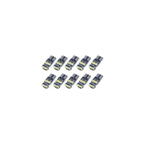 Set mit 10 T10 W5W LED-Lampen, Canbus-fehlerfrei, 15 Stück, SMD 4014, Auto-LED-Lampen, 194 168 2825, Weiß 6000 K, für Innenbeleuchtung, Kofferraumbeleuchtung, Nummernschild, Positionslichter, DC 12 V (1/5)